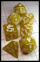 Dice : Dice - Dice Sets - Dragon Dice - Yellow Swirl with White Numerals - Temu May 2024